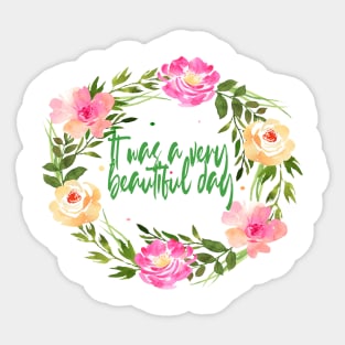 beautiful day Sticker